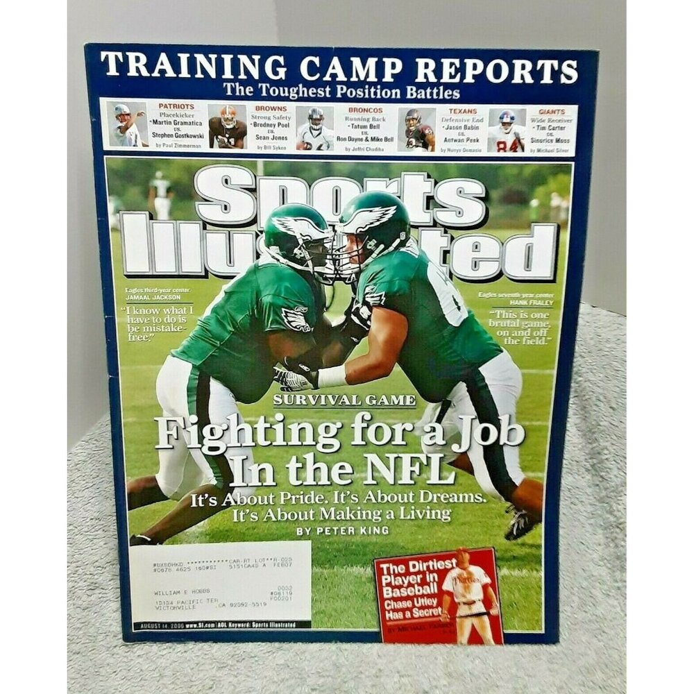 Sports Illustrated August 14 2006 Philadelphia Eagles Hank Fraley Jamaal Jackson
